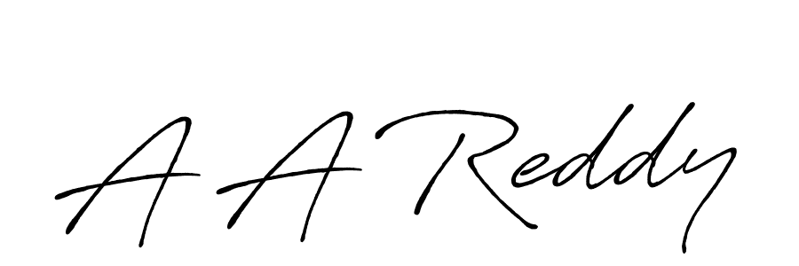 Also we have A A Reddy name is the best signature style. Create professional handwritten signature collection using Antro_Vectra_Bolder autograph style. A A Reddy signature style 7 images and pictures png