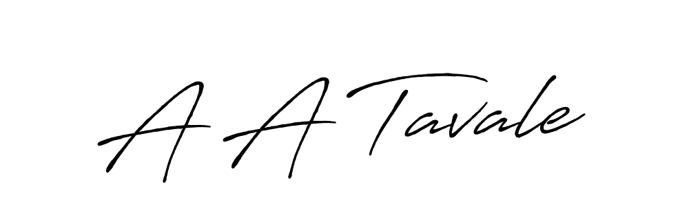 How to make A A Tavale name signature. Use Antro_Vectra_Bolder style for creating short signs online. This is the latest handwritten sign. A A Tavale signature style 7 images and pictures png