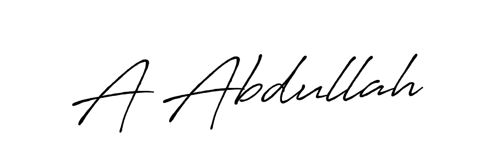 How to make A Abdullah signature? Antro_Vectra_Bolder is a professional autograph style. Create handwritten signature for A Abdullah name. A Abdullah signature style 7 images and pictures png