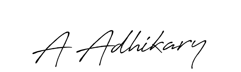 Use a signature maker to create a handwritten signature online. With this signature software, you can design (Antro_Vectra_Bolder) your own signature for name A Adhikary. A Adhikary signature style 7 images and pictures png