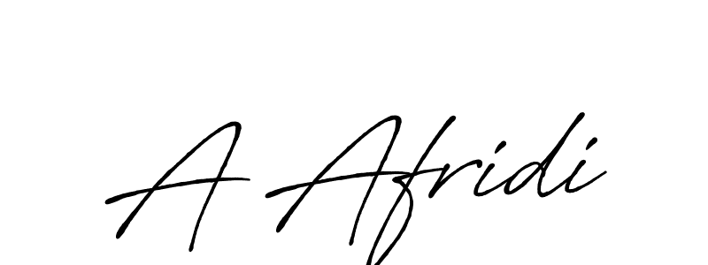 How to make A Afridi signature? Antro_Vectra_Bolder is a professional autograph style. Create handwritten signature for A Afridi name. A Afridi signature style 7 images and pictures png