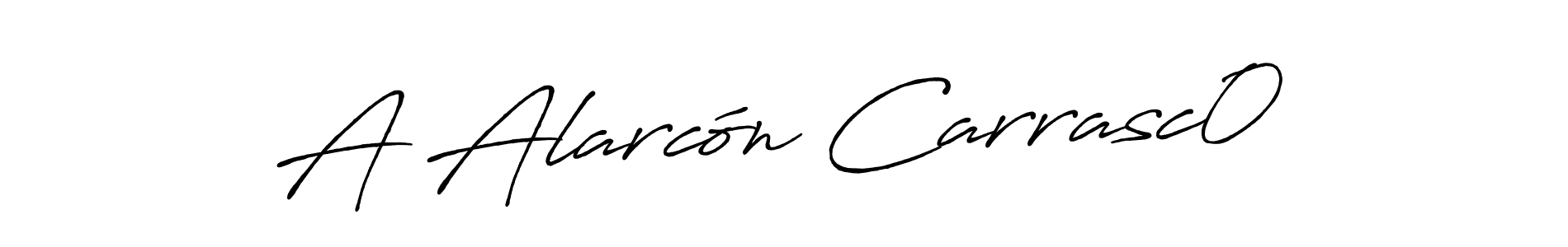 It looks lik you need a new signature style for name A Alarcón Carrasc0. Design unique handwritten (Antro_Vectra_Bolder) signature with our free signature maker in just a few clicks. A Alarcón Carrasc0 signature style 7 images and pictures png