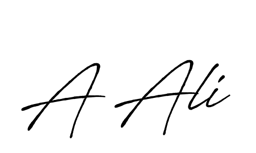 Create a beautiful signature design for name A Ali. With this signature (Antro_Vectra_Bolder) fonts, you can make a handwritten signature for free. A Ali signature style 7 images and pictures png