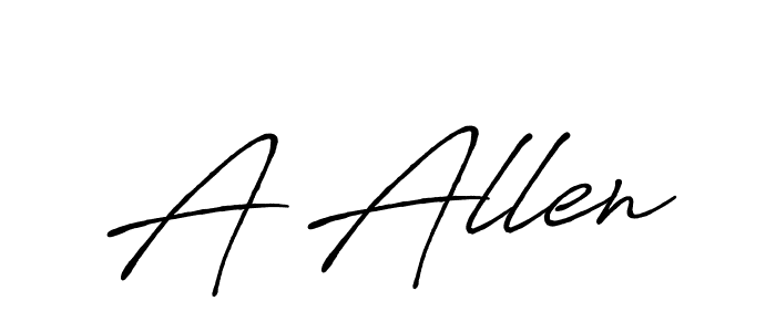 Once you've used our free online signature maker to create your best signature Antro_Vectra_Bolder style, it's time to enjoy all of the benefits that A Allen name signing documents. A Allen signature style 7 images and pictures png