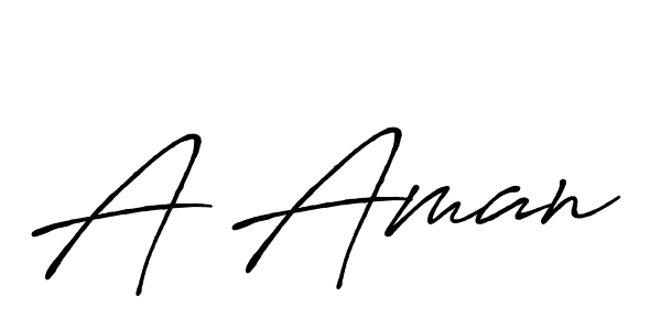 Use a signature maker to create a handwritten signature online. With this signature software, you can design (Antro_Vectra_Bolder) your own signature for name A Aman. A Aman signature style 7 images and pictures png