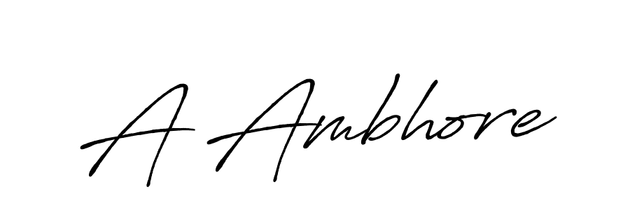 Also we have A Ambhore name is the best signature style. Create professional handwritten signature collection using Antro_Vectra_Bolder autograph style. A Ambhore signature style 7 images and pictures png