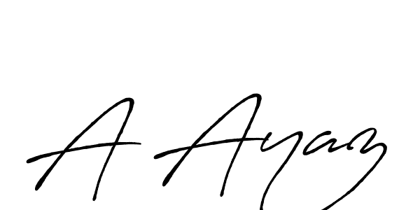 Make a beautiful signature design for name A Ayaz. With this signature (Antro_Vectra_Bolder) style, you can create a handwritten signature for free. A Ayaz signature style 7 images and pictures png