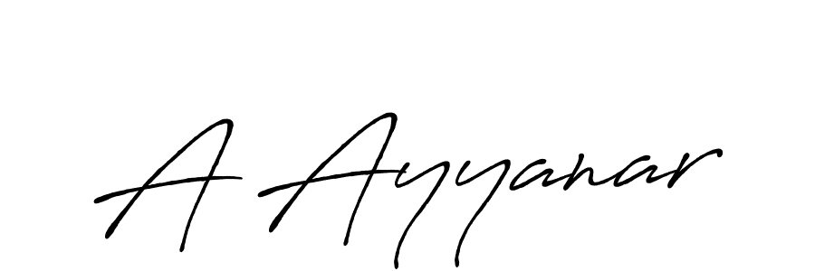 Use a signature maker to create a handwritten signature online. With this signature software, you can design (Antro_Vectra_Bolder) your own signature for name A Ayyanar. A Ayyanar signature style 7 images and pictures png