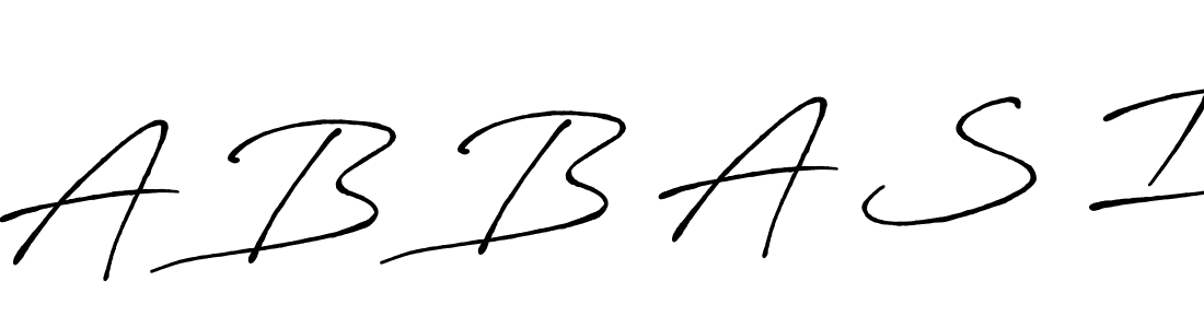 How to make A B B A S I name signature. Use Antro_Vectra_Bolder style for creating short signs online. This is the latest handwritten sign. A B B A S I signature style 7 images and pictures png