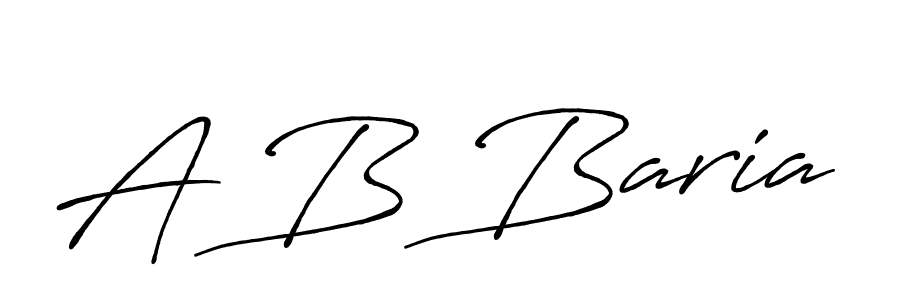 Use a signature maker to create a handwritten signature online. With this signature software, you can design (Antro_Vectra_Bolder) your own signature for name A B Baria. A B Baria signature style 7 images and pictures png