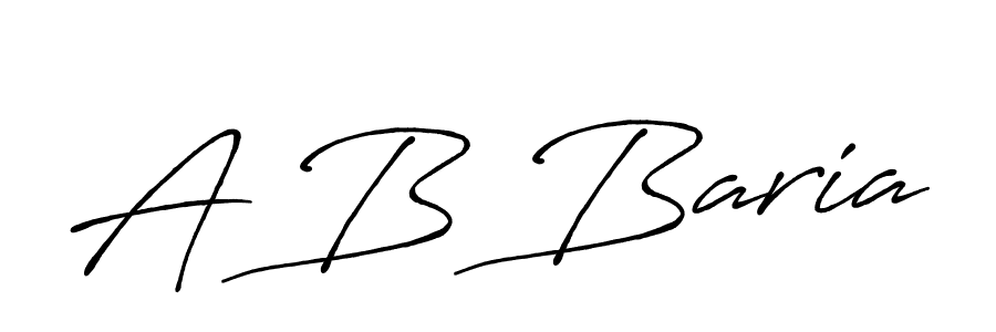 Use a signature maker to create a handwritten signature online. With this signature software, you can design (Antro_Vectra_Bolder) your own signature for name A B Baria. A B Baria signature style 7 images and pictures png