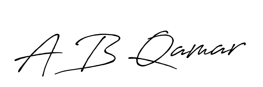 Make a beautiful signature design for name A B Qamar. With this signature (Antro_Vectra_Bolder) style, you can create a handwritten signature for free. A B Qamar signature style 7 images and pictures png