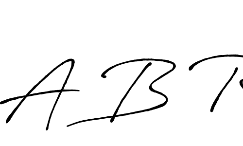 Create a beautiful signature design for name A B R. With this signature (Antro_Vectra_Bolder) fonts, you can make a handwritten signature for free. A B R signature style 7 images and pictures png
