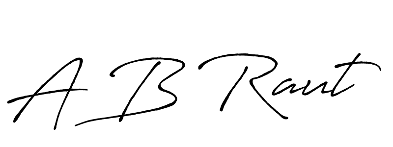 How to make A B Raut name signature. Use Antro_Vectra_Bolder style for creating short signs online. This is the latest handwritten sign. A B Raut signature style 7 images and pictures png