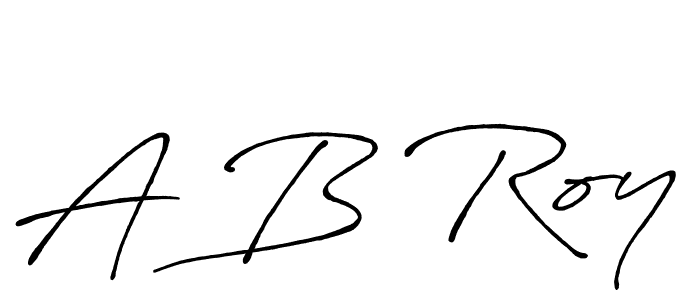 Create a beautiful signature design for name A B Roy. With this signature (Antro_Vectra_Bolder) fonts, you can make a handwritten signature for free. A B Roy signature style 7 images and pictures png