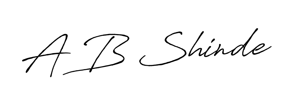 How to make A B Shinde signature? Antro_Vectra_Bolder is a professional autograph style. Create handwritten signature for A B Shinde name. A B Shinde signature style 7 images and pictures png