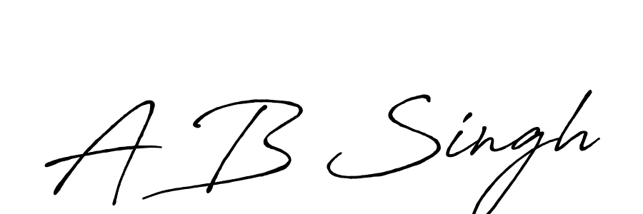 You should practise on your own different ways (Antro_Vectra_Bolder) to write your name (A B Singh) in signature. don't let someone else do it for you. A B Singh signature style 7 images and pictures png