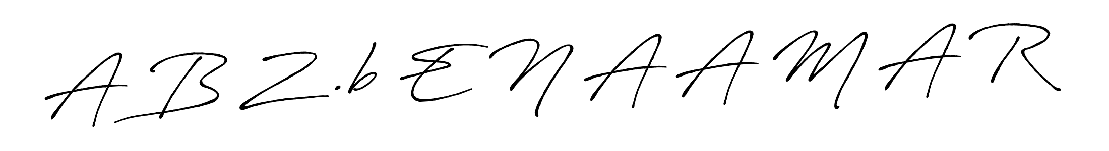 A B Z .b E N A A M A R stylish signature style. Best Handwritten Sign (Antro_Vectra_Bolder) for my name. Handwritten Signature Collection Ideas for my name A B Z .b E N A A M A R. A B Z .b E N A A M A R signature style 7 images and pictures png