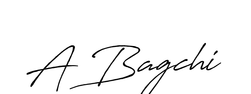 Design your own signature with our free online signature maker. With this signature software, you can create a handwritten (Antro_Vectra_Bolder) signature for name A Bagchi. A Bagchi signature style 7 images and pictures png
