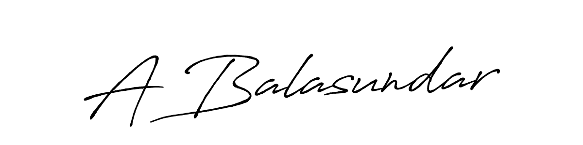 Design your own signature with our free online signature maker. With this signature software, you can create a handwritten (Antro_Vectra_Bolder) signature for name A Balasundar. A Balasundar signature style 7 images and pictures png