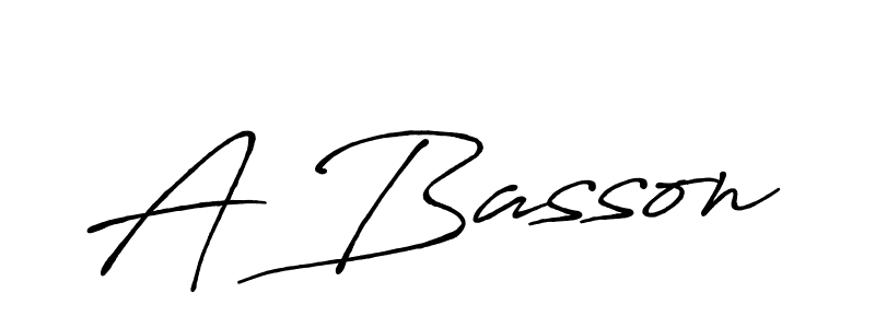 Create a beautiful signature design for name A Basson. With this signature (Antro_Vectra_Bolder) fonts, you can make a handwritten signature for free. A Basson signature style 7 images and pictures png