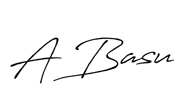 How to make A Basu name signature. Use Antro_Vectra_Bolder style for creating short signs online. This is the latest handwritten sign. A Basu signature style 7 images and pictures png