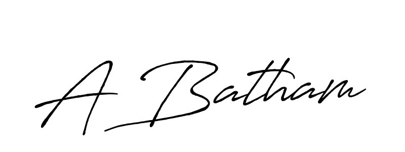 How to make A Batham signature? Antro_Vectra_Bolder is a professional autograph style. Create handwritten signature for A Batham name. A Batham signature style 7 images and pictures png