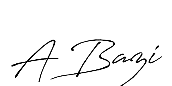 How to make A Bazi signature? Antro_Vectra_Bolder is a professional autograph style. Create handwritten signature for A Bazi name. A Bazi signature style 7 images and pictures png
