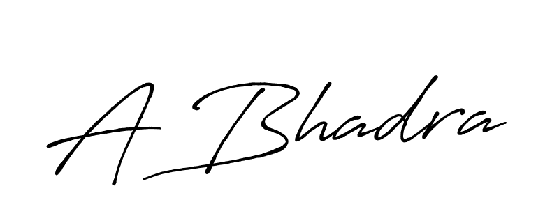 Create a beautiful signature design for name A Bhadra. With this signature (Antro_Vectra_Bolder) fonts, you can make a handwritten signature for free. A Bhadra signature style 7 images and pictures png
