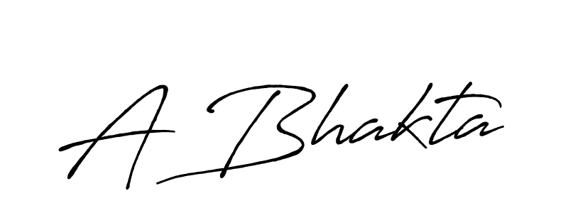 A Bhakta stylish signature style. Best Handwritten Sign (Antro_Vectra_Bolder) for my name. Handwritten Signature Collection Ideas for my name A Bhakta. A Bhakta signature style 7 images and pictures png