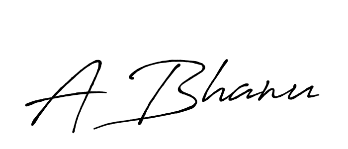 Create a beautiful signature design for name A Bhanu. With this signature (Antro_Vectra_Bolder) fonts, you can make a handwritten signature for free. A Bhanu signature style 7 images and pictures png