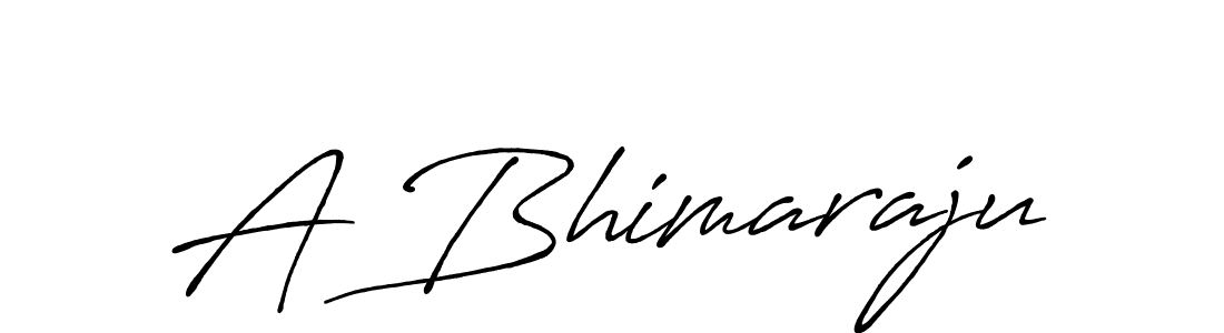 Use a signature maker to create a handwritten signature online. With this signature software, you can design (Antro_Vectra_Bolder) your own signature for name A Bhimaraju. A Bhimaraju signature style 7 images and pictures png