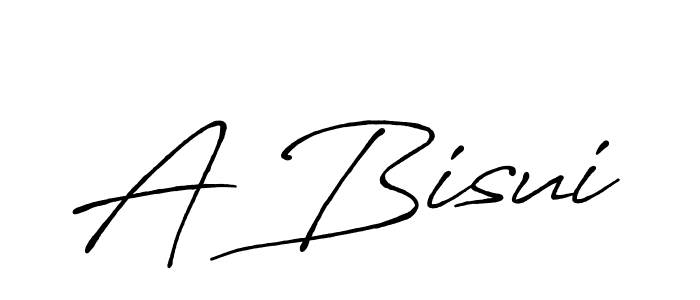 How to make A Bisui name signature. Use Antro_Vectra_Bolder style for creating short signs online. This is the latest handwritten sign. A Bisui signature style 7 images and pictures png