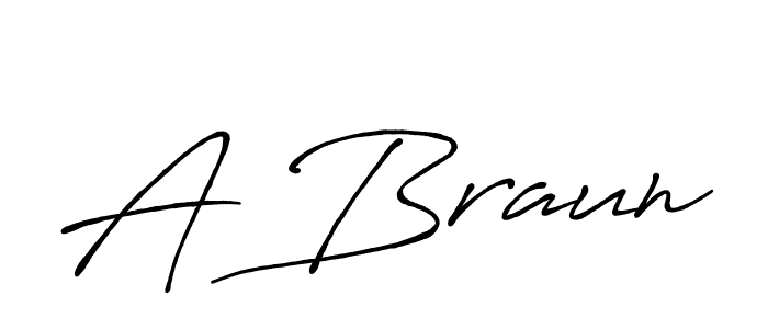 Design your own signature with our free online signature maker. With this signature software, you can create a handwritten (Antro_Vectra_Bolder) signature for name A Braun. A Braun signature style 7 images and pictures png
