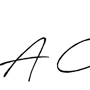 A C stylish signature style. Best Handwritten Sign (Antro_Vectra_Bolder) for my name. Handwritten Signature Collection Ideas for my name A C. A C signature style 7 images and pictures png