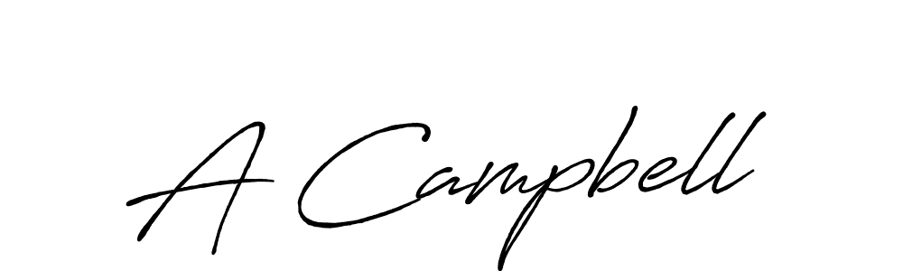 Make a beautiful signature design for name A Campbell. With this signature (Antro_Vectra_Bolder) style, you can create a handwritten signature for free. A Campbell signature style 7 images and pictures png