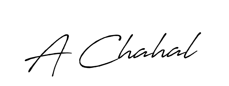 Make a beautiful signature design for name A Chahal. Use this online signature maker to create a handwritten signature for free. A Chahal signature style 7 images and pictures png