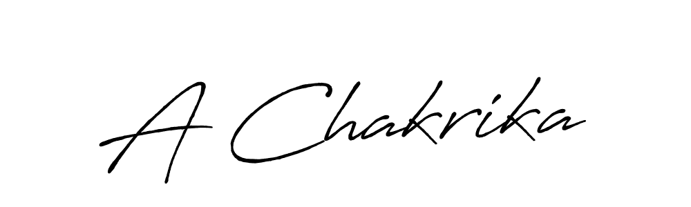 Use a signature maker to create a handwritten signature online. With this signature software, you can design (Antro_Vectra_Bolder) your own signature for name A Chakrika. A Chakrika signature style 7 images and pictures png