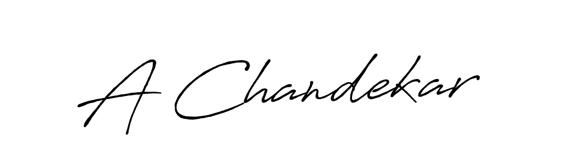 Make a beautiful signature design for name A Chandekar. With this signature (Antro_Vectra_Bolder) style, you can create a handwritten signature for free. A Chandekar signature style 7 images and pictures png