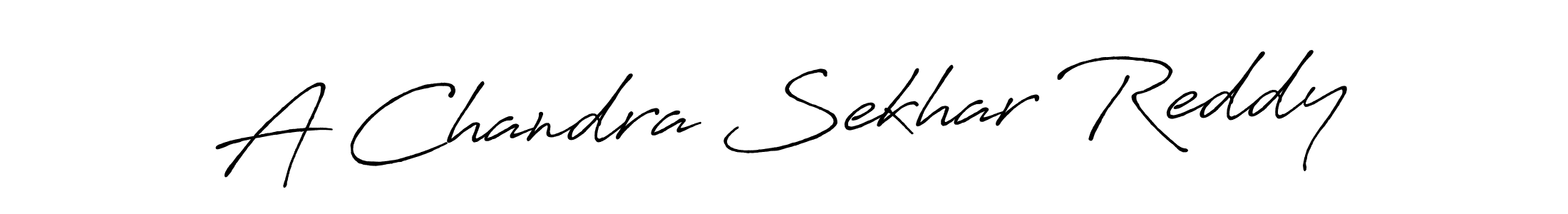 Create a beautiful signature design for name A Chandra Sekhar Reddy. With this signature (Antro_Vectra_Bolder) fonts, you can make a handwritten signature for free. A Chandra Sekhar Reddy signature style 7 images and pictures png