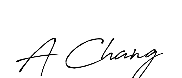 A Chang stylish signature style. Best Handwritten Sign (Antro_Vectra_Bolder) for my name. Handwritten Signature Collection Ideas for my name A Chang. A Chang signature style 7 images and pictures png