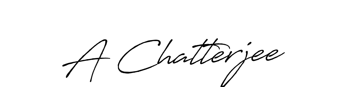 Create a beautiful signature design for name A Chatterjee. With this signature (Antro_Vectra_Bolder) fonts, you can make a handwritten signature for free. A Chatterjee signature style 7 images and pictures png