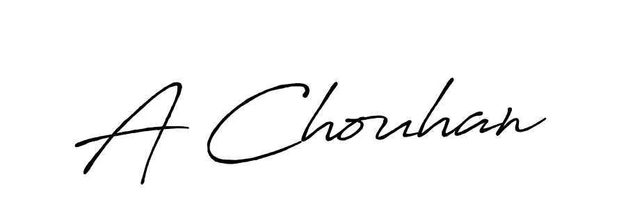 Design your own signature with our free online signature maker. With this signature software, you can create a handwritten (Antro_Vectra_Bolder) signature for name A Chouhan. A Chouhan signature style 7 images and pictures png