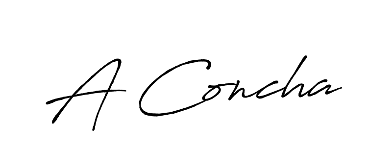 Use a signature maker to create a handwritten signature online. With this signature software, you can design (Antro_Vectra_Bolder) your own signature for name A Concha. A Concha signature style 7 images and pictures png