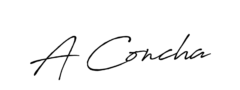 Use a signature maker to create a handwritten signature online. With this signature software, you can design (Antro_Vectra_Bolder) your own signature for name A Concha. A Concha signature style 7 images and pictures png