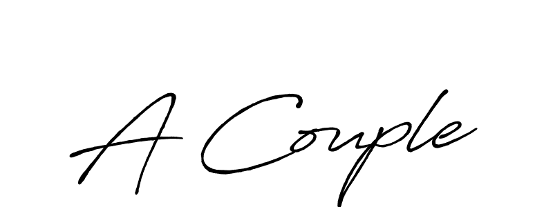 How to make A Couple signature? Antro_Vectra_Bolder is a professional autograph style. Create handwritten signature for A Couple name. A Couple signature style 7 images and pictures png