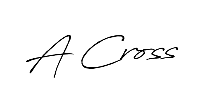 Design your own signature with our free online signature maker. With this signature software, you can create a handwritten (Antro_Vectra_Bolder) signature for name A Cross. A Cross signature style 7 images and pictures png