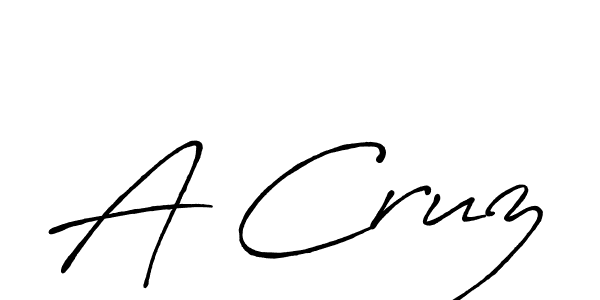 A Cruz stylish signature style. Best Handwritten Sign (Antro_Vectra_Bolder) for my name. Handwritten Signature Collection Ideas for my name A Cruz. A Cruz signature style 7 images and pictures png