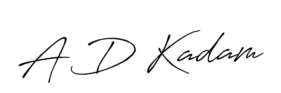 Use a signature maker to create a handwritten signature online. With this signature software, you can design (Antro_Vectra_Bolder) your own signature for name A D Kadam. A D Kadam signature style 7 images and pictures png