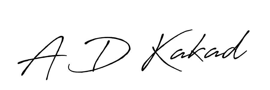 Make a beautiful signature design for name A D Kakad. With this signature (Antro_Vectra_Bolder) style, you can create a handwritten signature for free. A D Kakad signature style 7 images and pictures png